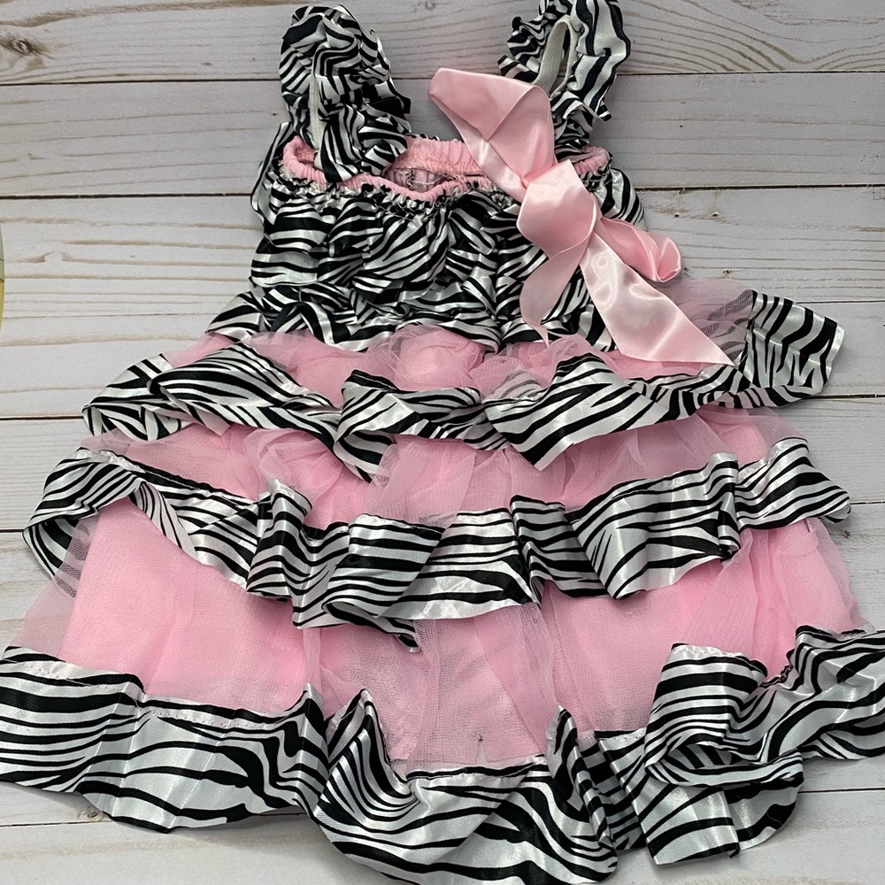 Strappy Zebra Dress